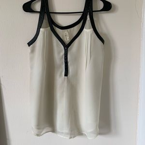 Sheer sleeveless blouse